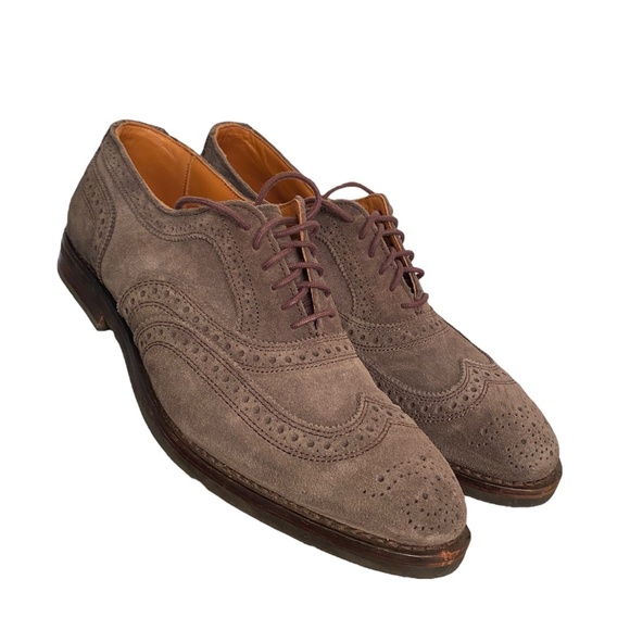 Allen Edmonds Other - SOLD Allen Edmonds Handcrafted Feather Welt Suede Oxford Shoes